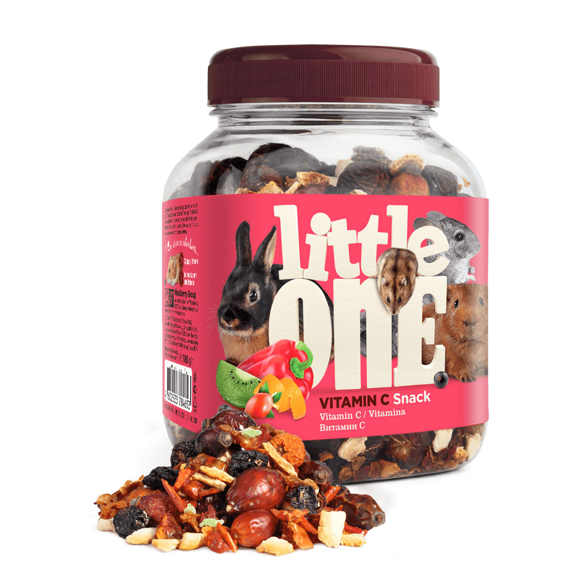 LITTLE ONE Лакомство для грызунов Витамин С 180 гр банка