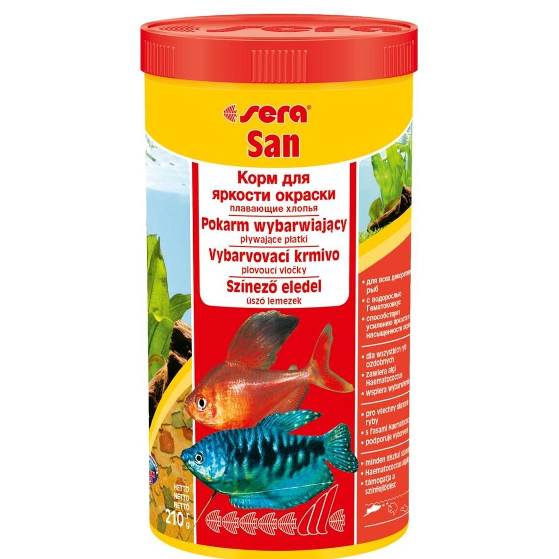 SERA San хлопья корм для всех видов рыб 250 мл