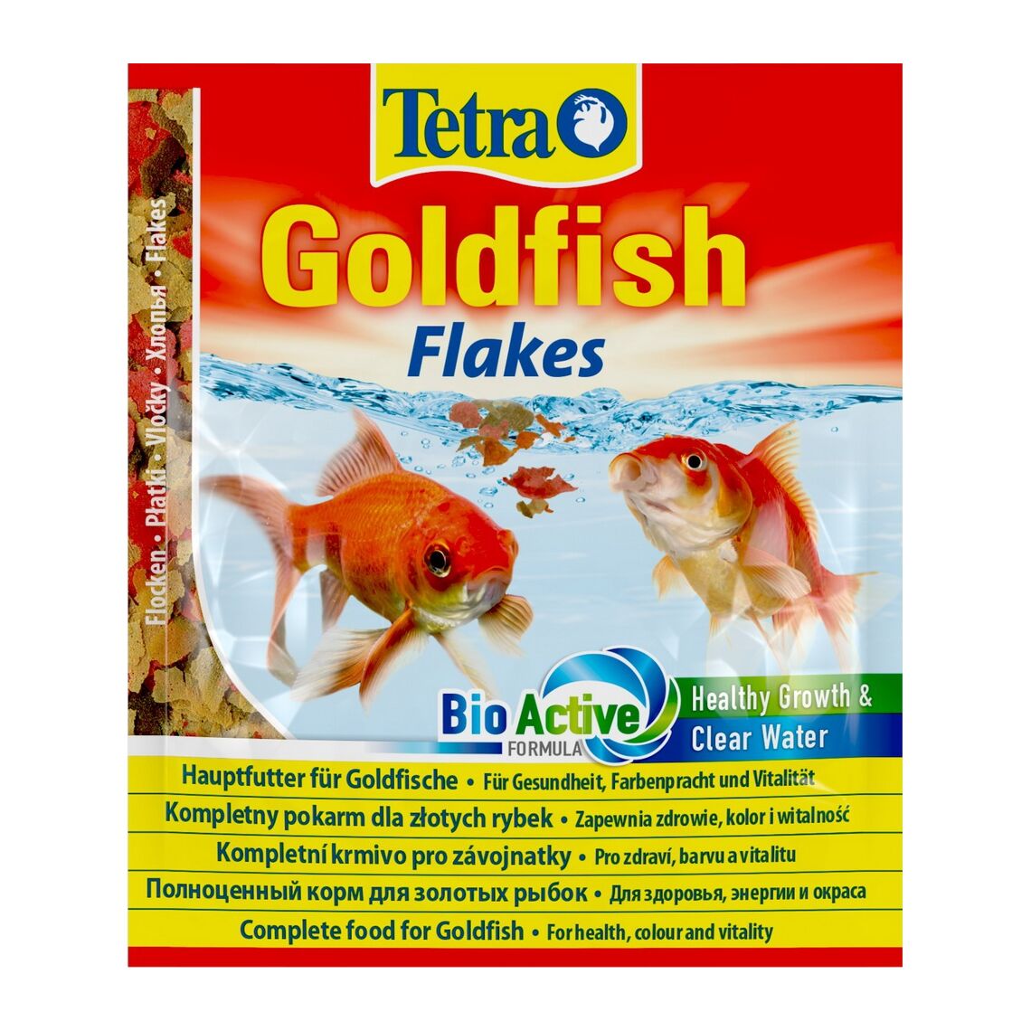 TETRA Goldfish хлопья для всех видов золотых рыбок и других холодноводных рыб 12 гр