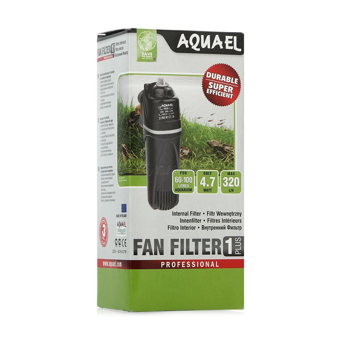 AQUAEL Фильтр внутренний FAN-1 60-100 л 320 л/ч