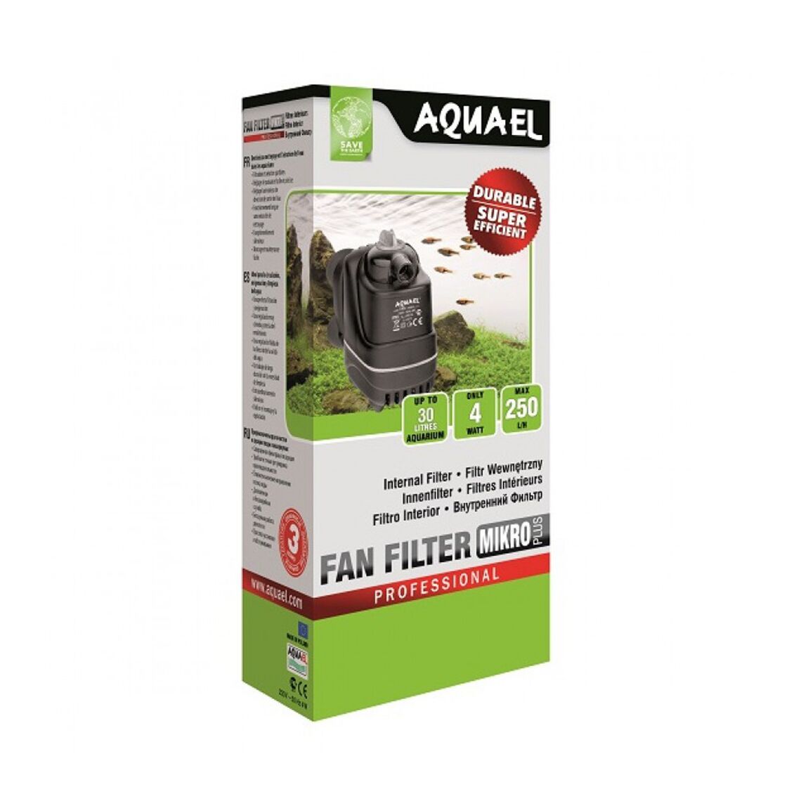 AQUAEL Фильтр внутренний FAN-micro до 30л 250л/ч