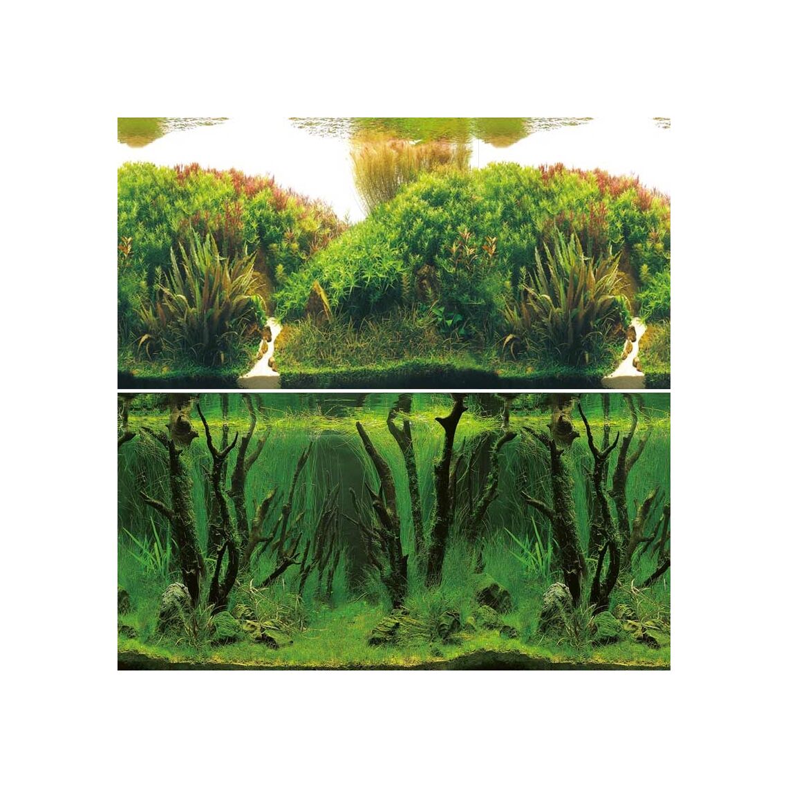 Фон Зеленые холмы/Затопленный лес 60 см