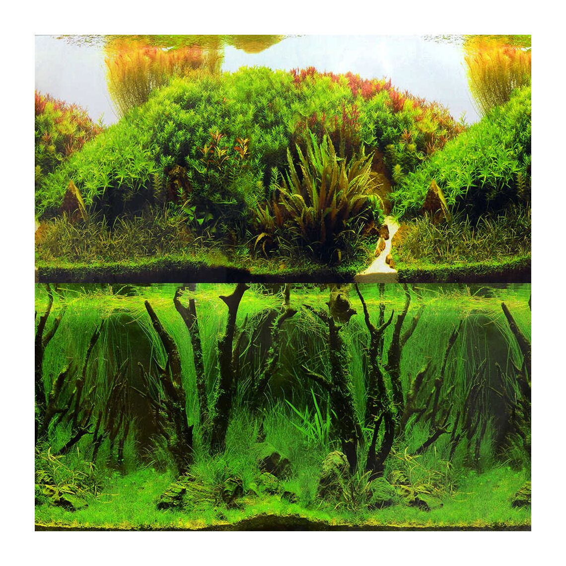 Фон двусторонний 60 см Коряги/Раст холмы 9084/9085