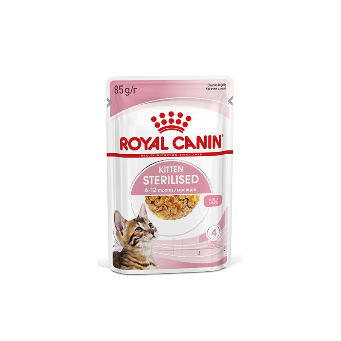 ROYAL CANIN Kitten Sterilised пауч для котят кусочки в желе 85 гр