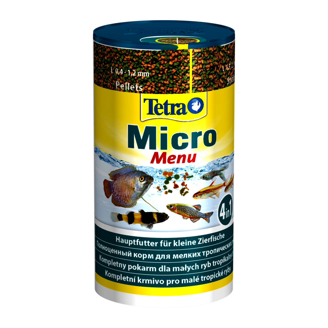 TETRA Micro Menu 4в1 для рыб небольшого размера 100 мл