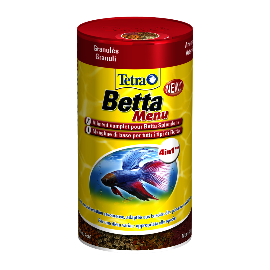 TETRA Betta Menu 4в1 для бойцовых и лабиринтовых рыбок 100 мл