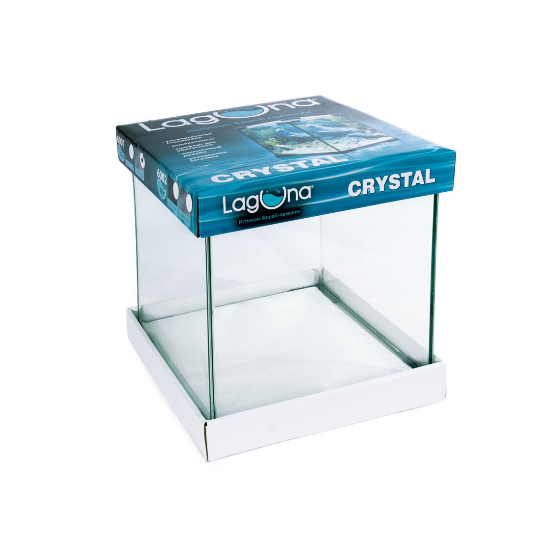 Laguna Аквариум Crystal 15 л 25*25*25 см серебро