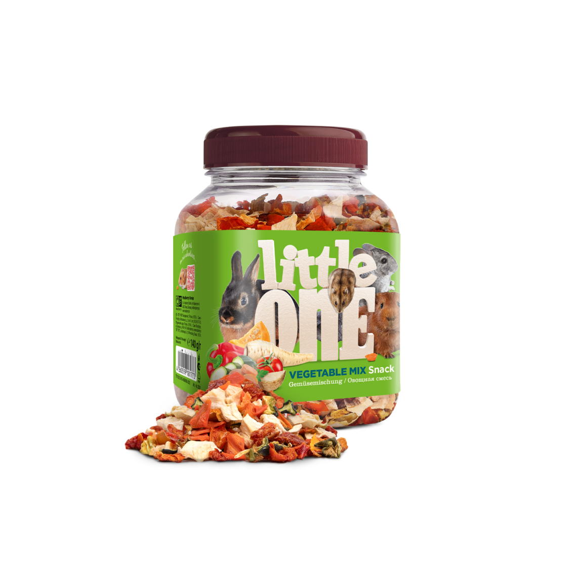 LITTLE ONE Лакомство для грызунов Овощная смесь 140 гр