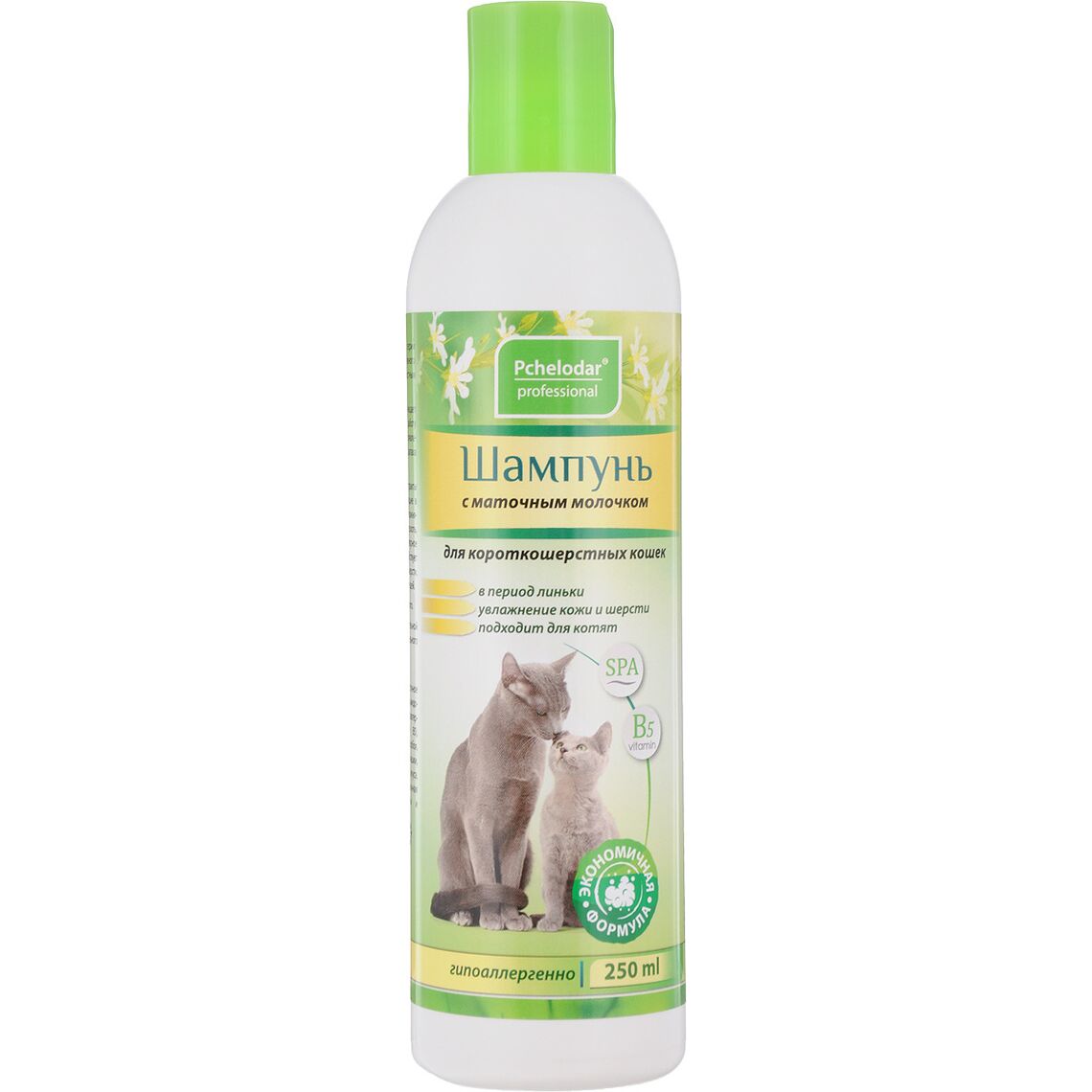 Pchelodar шампунь для кошек с маточным молочком 250 мл