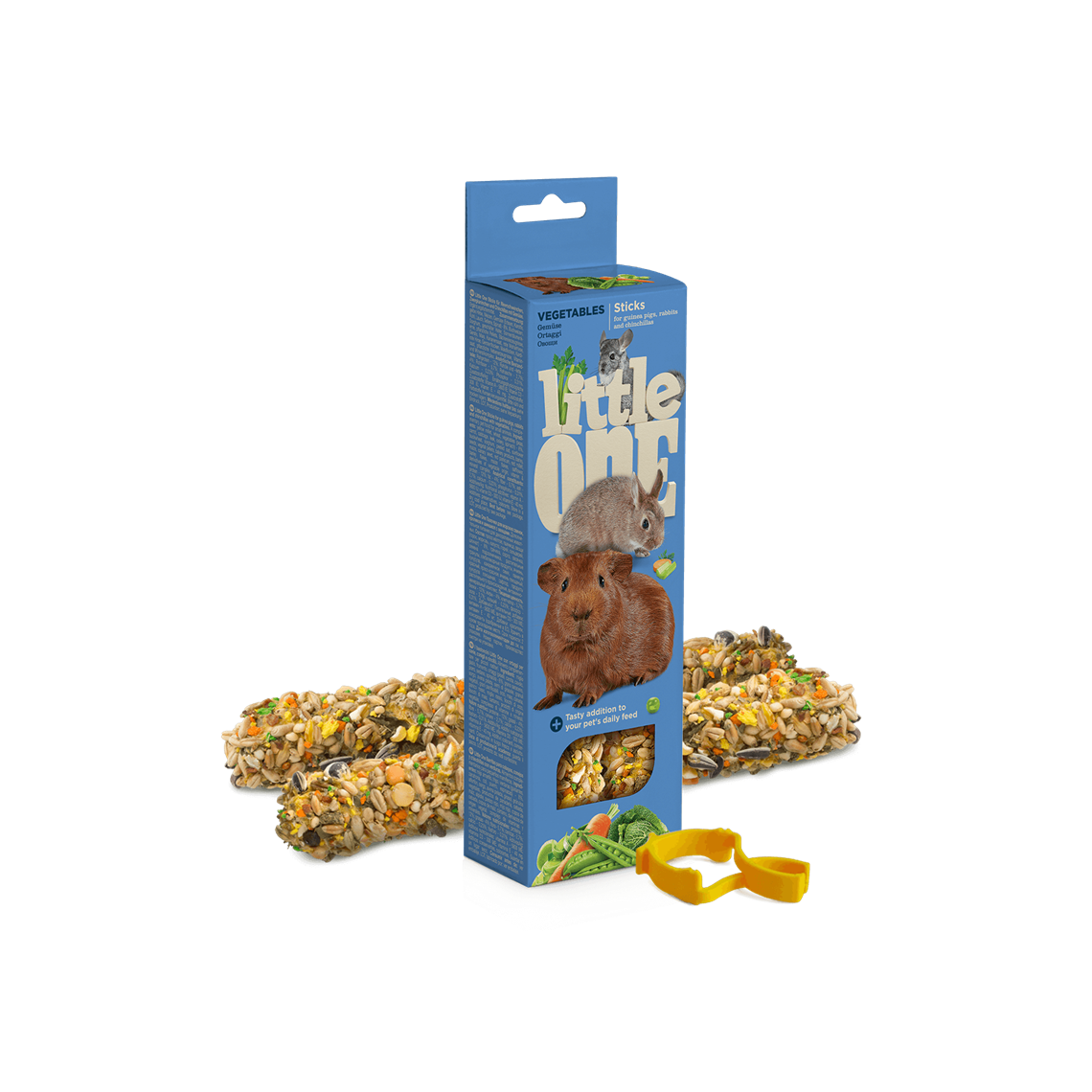 LITTLE ONE Палочки для морских свинок,кроликов,шиншил с овощами  2х60 гр