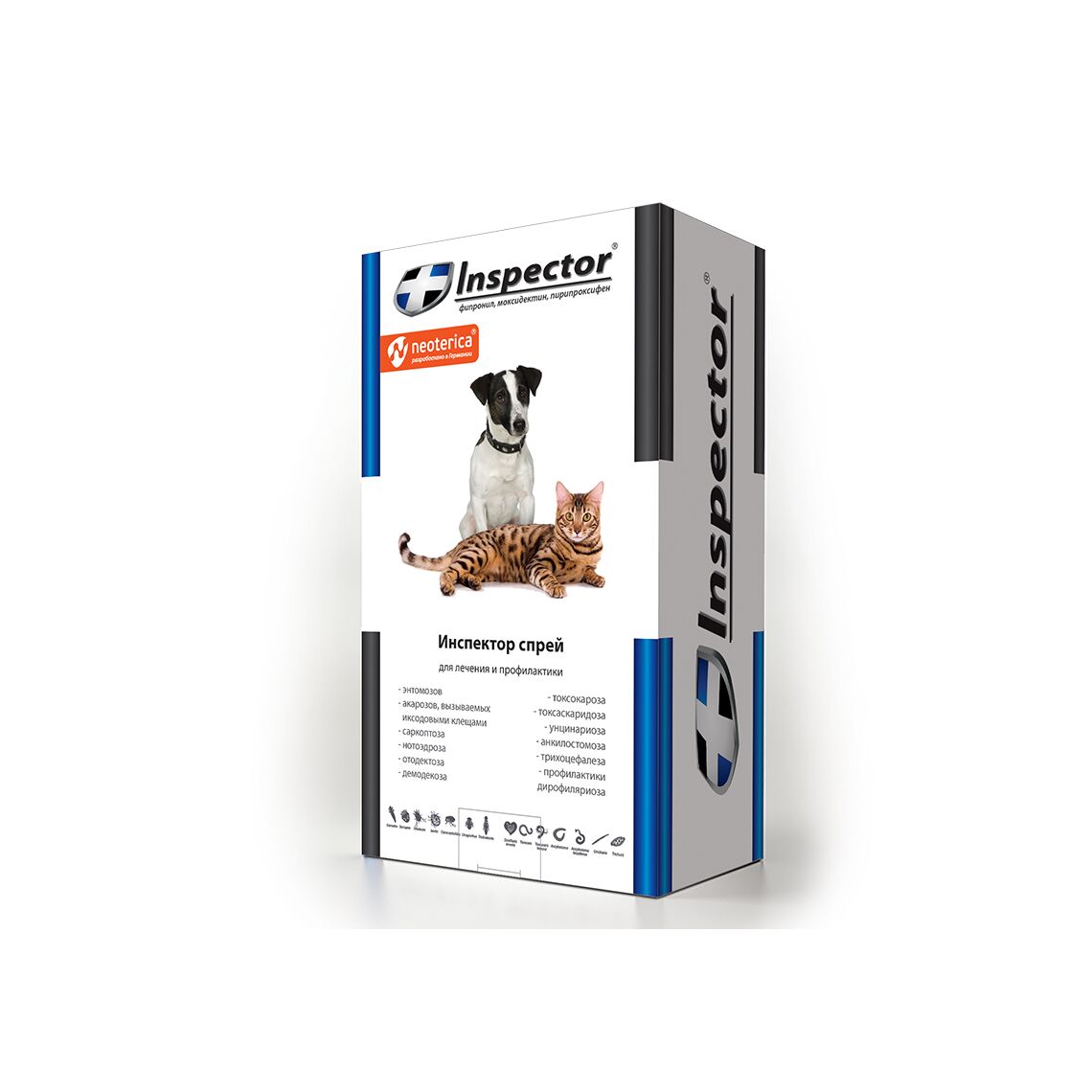 Инспектор Спрей для кошек и собак 100 мл