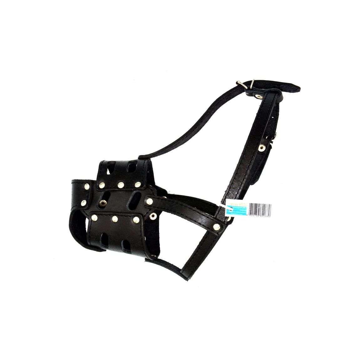 Намордник кожаный №3 глухой Стаф, щенок ротвейлера АмуннициОН мод 803