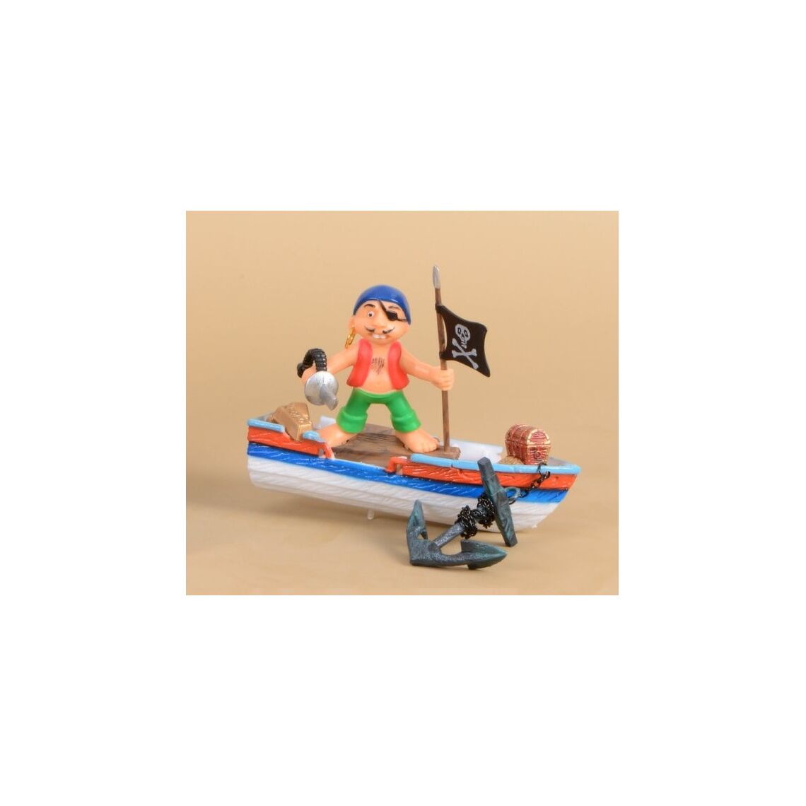 Декор-распылитель движущийся "Пират на корабле" (0-87)