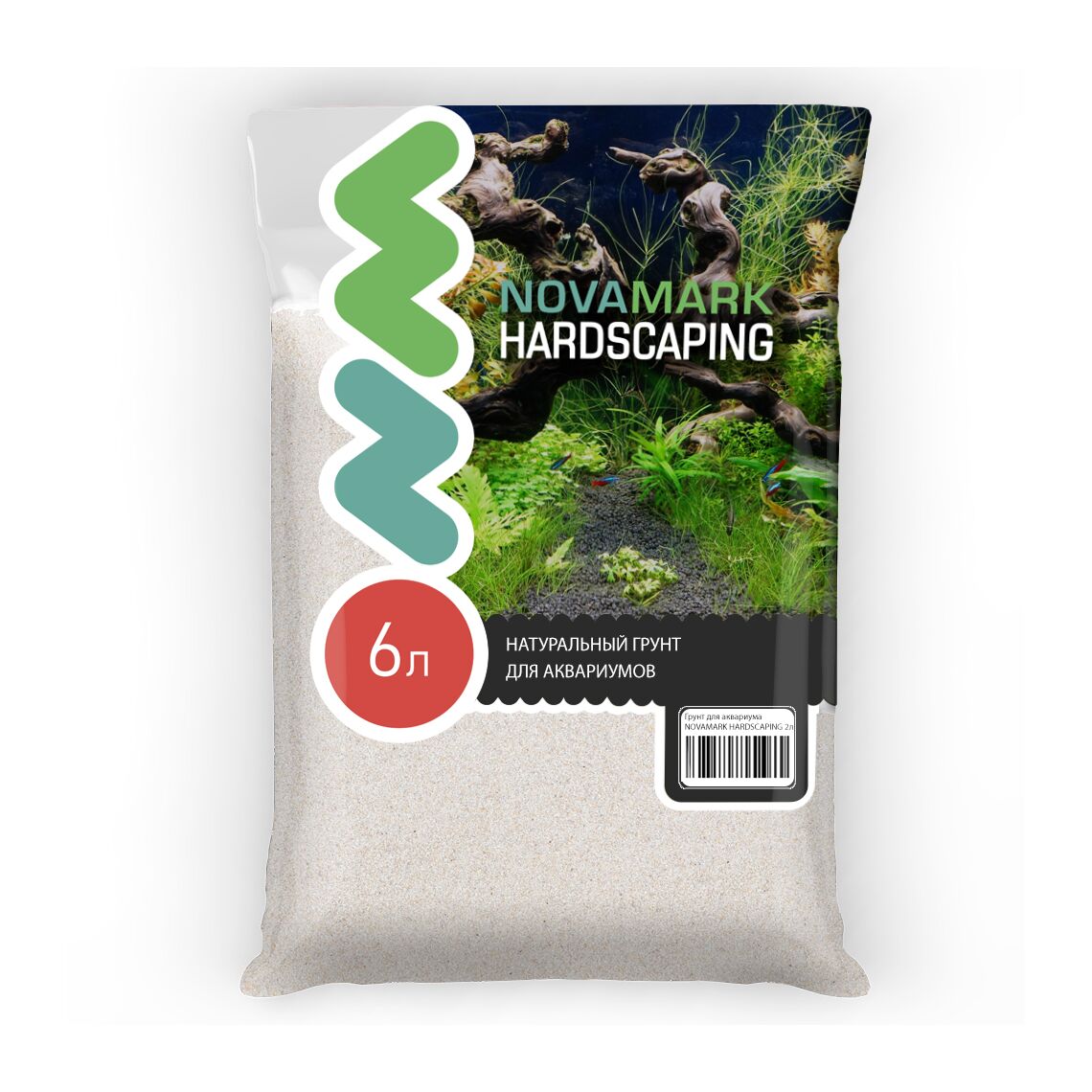 Грунт для аквариума NOVAMARK HARDSCAPING Светлый песок 01,-0,6мм 6 л