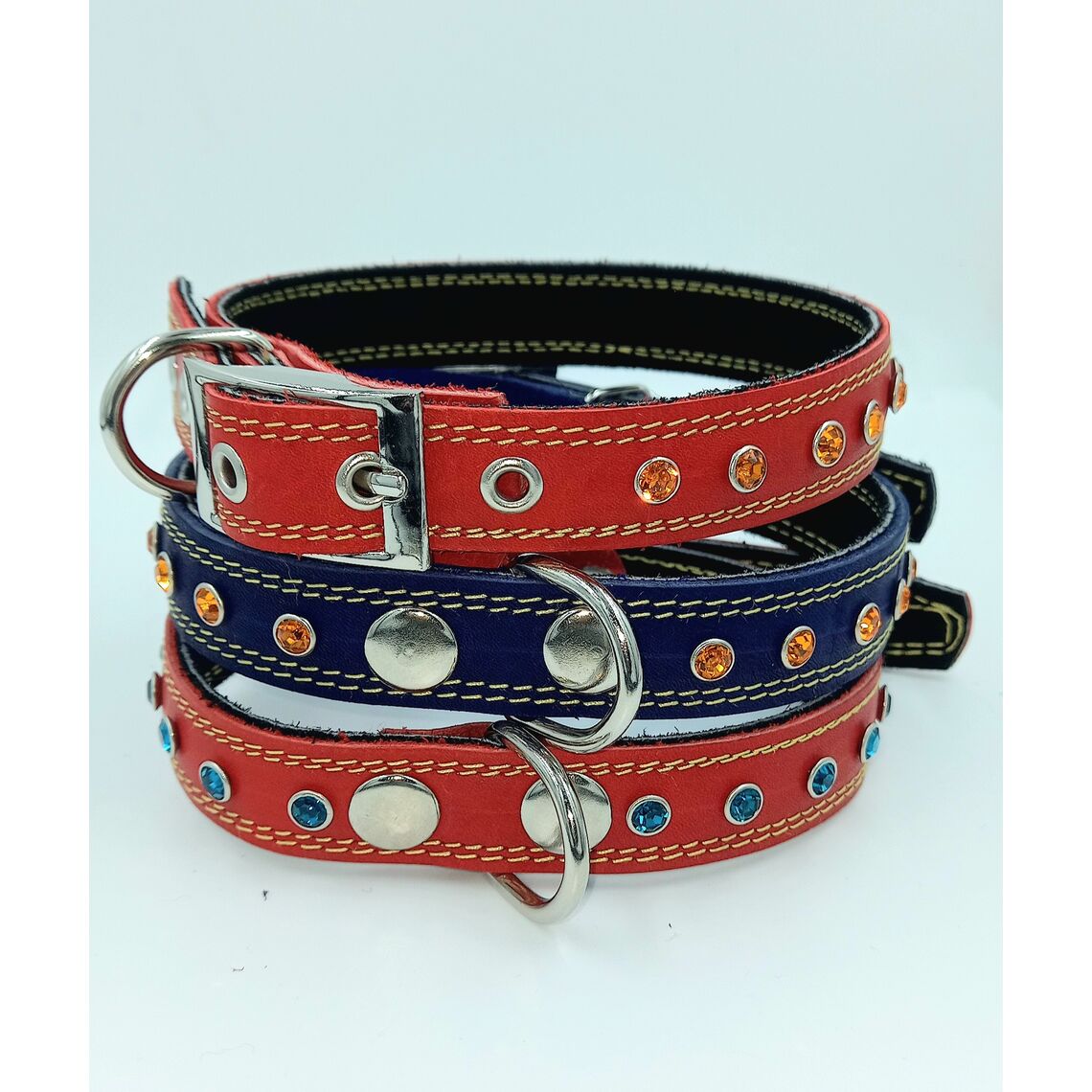Ошейник 20 (2) кожа-украшение