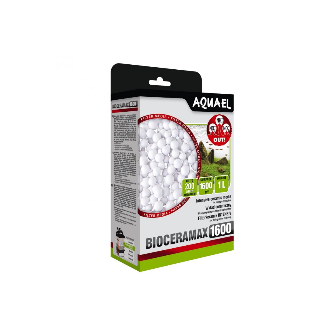 AQUAEL BioCeramax 1600 (стеклокерамика, шарики) 1 литр