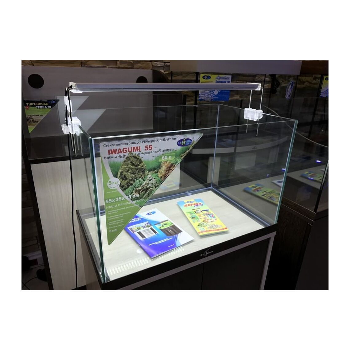 Аквариум для акваскейпинга IWAGUMI120 120*55*55 см 325 л