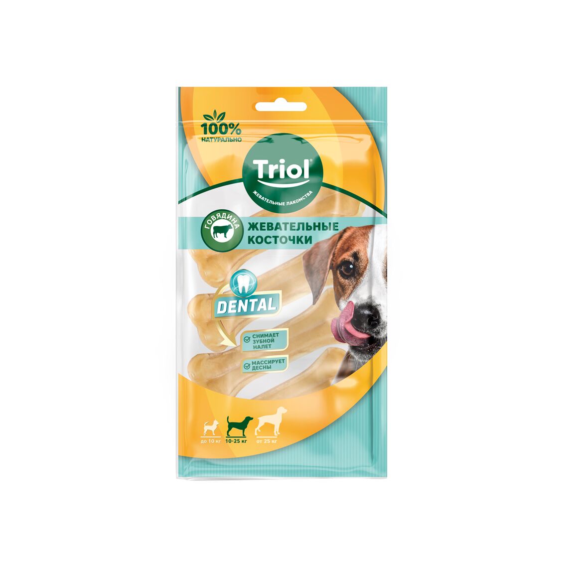 Triol Косточка жевательная DENTAL 12,5 см упаковка 2шт