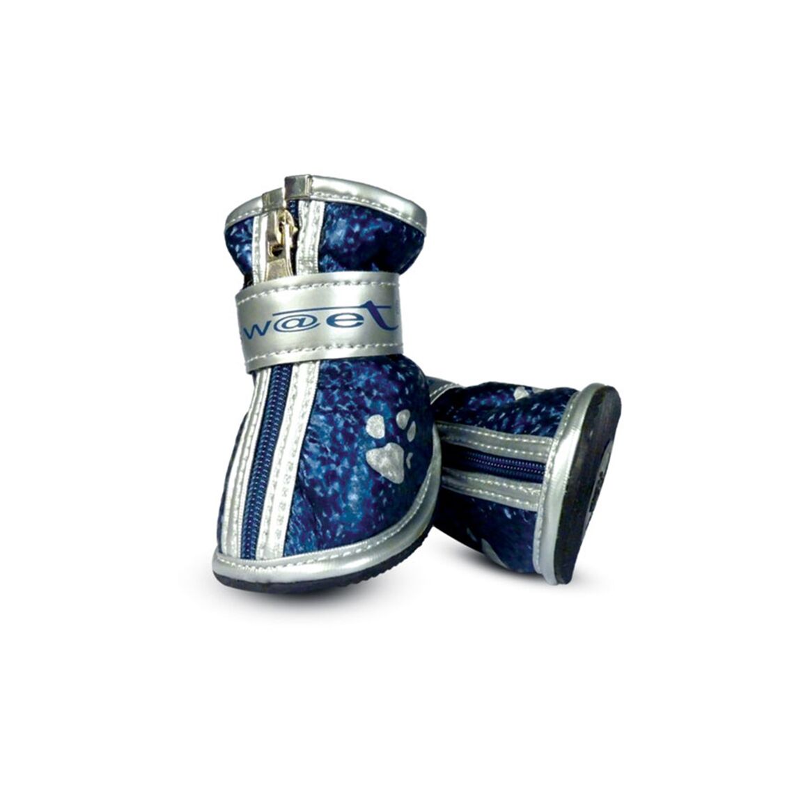 TRIOL Ботинки для собак синие с "лапками" 40*30*40мм