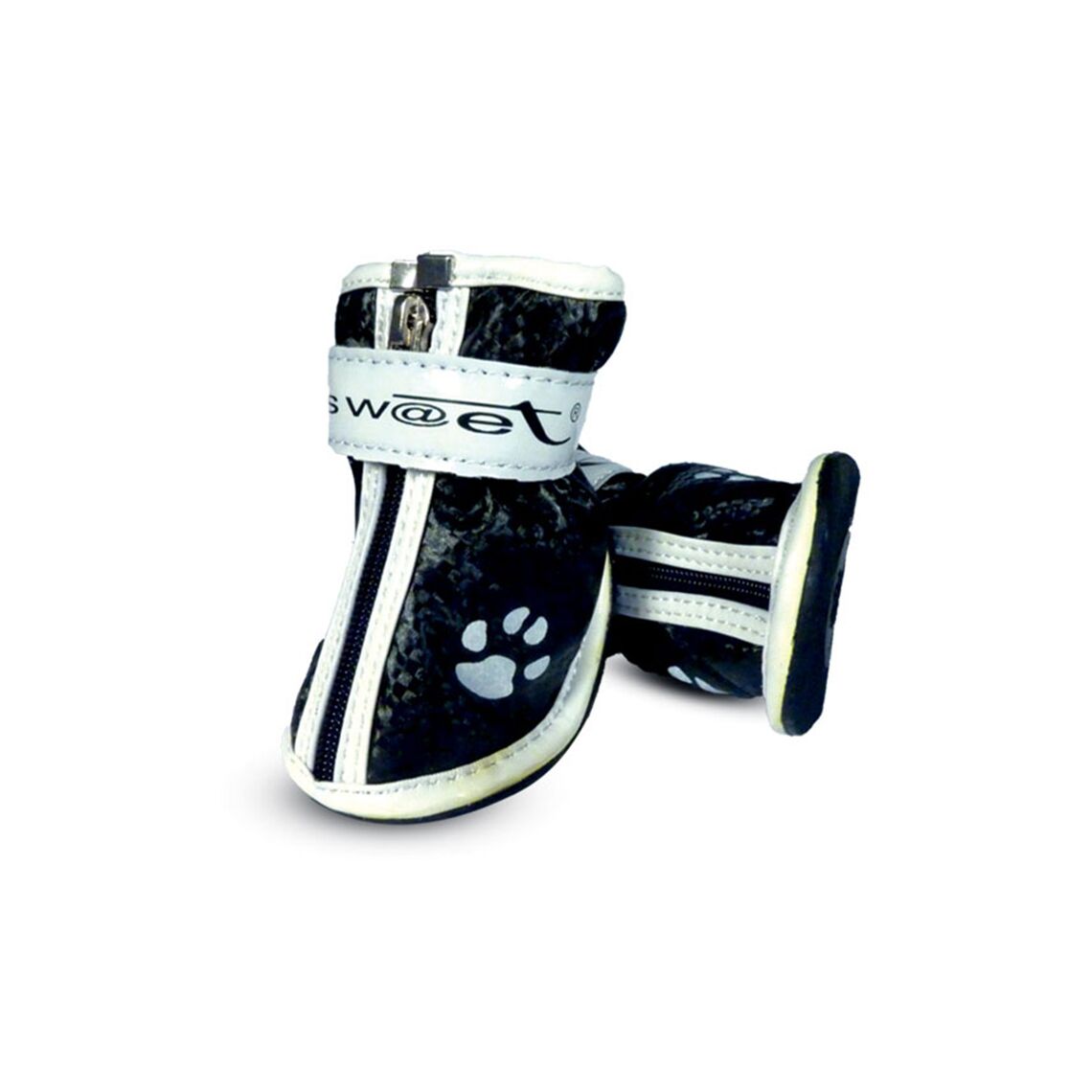 TRIOL Ботинки для собак черные с "лапками" 45*35*45мм