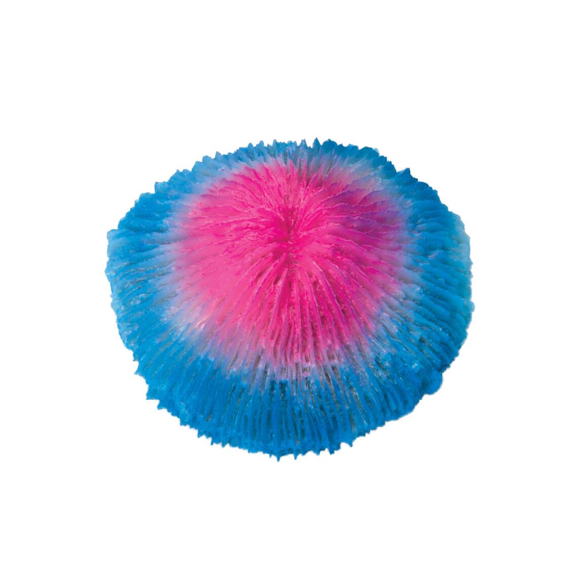 Коралл искусственный "Фунгия", розово-синяя, 100*40*100мм, Laguna