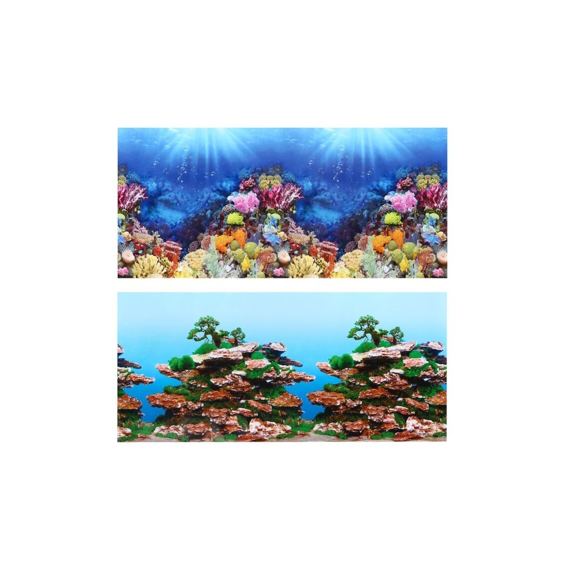 Фон для аквариума двухсторонний, 40 см 8014/8013