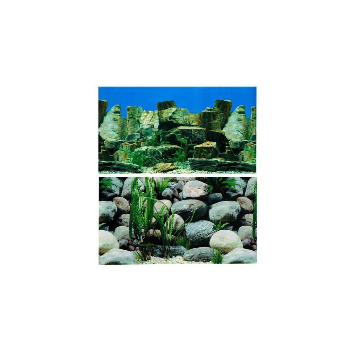 Фон для аквариума двухсторонний, 30 х 50 см 64ВА-1132