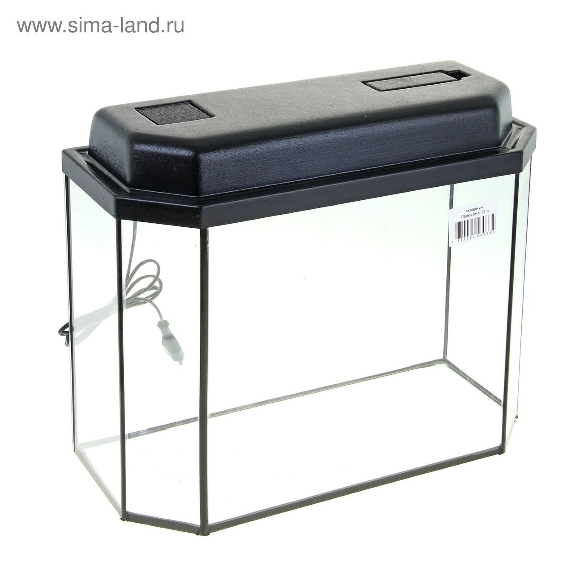 Аквариум GF панорамный 30л Е14 черный
