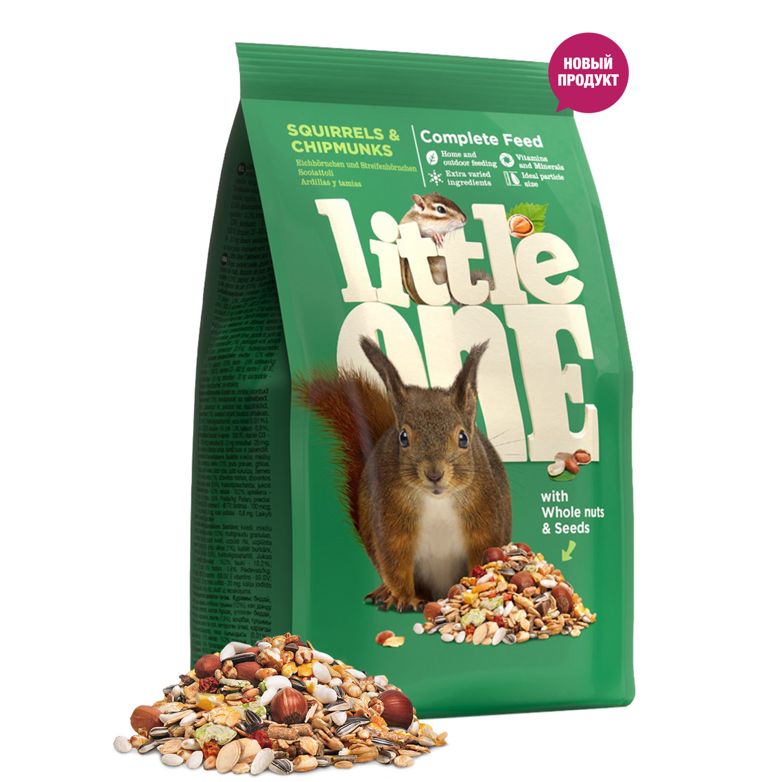 LITTLE ONE Корм для белок и брундуков 400 гр