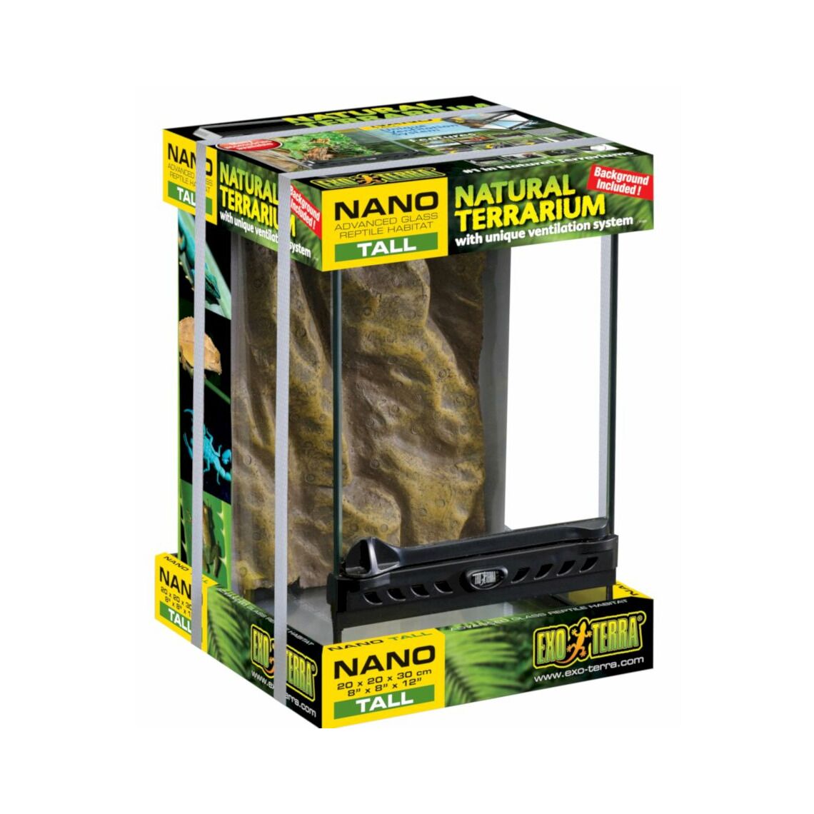 Террариум из силикатного стекла 20*20*30 см EXO TERRA