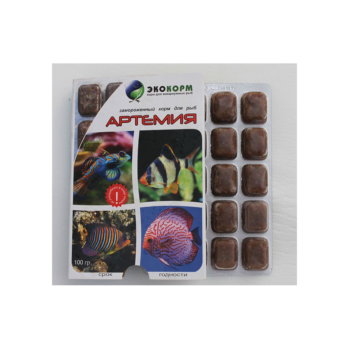 ЭКОКОРМ Артемия замороженный блистер 100мл