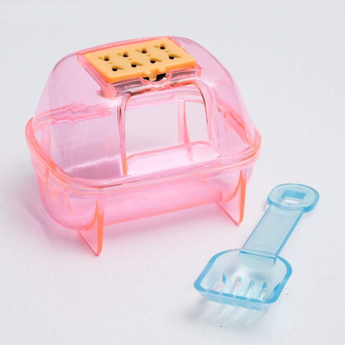 Туалет для грызунов с фильтром, 10 х 7 см микс цветов