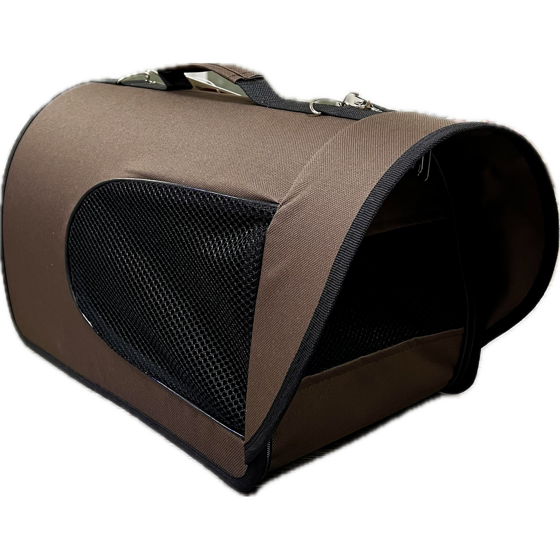 LOORI Сумка с козырьком 40*25*26 см коричневая