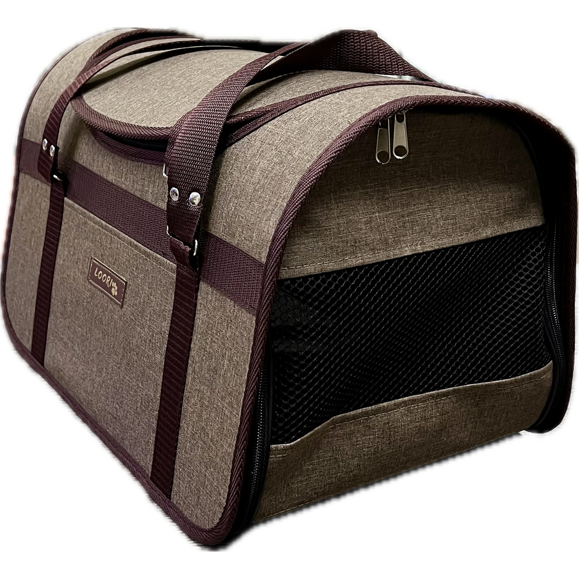 LOORI Сумка с люком "КОМФОРТ" коричневый 46*26*29 см