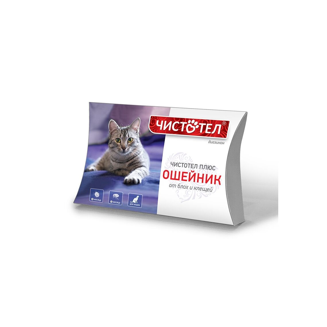 Чистотел Плюс "Супер" ошейник от блох и клещей для кошек 35 см