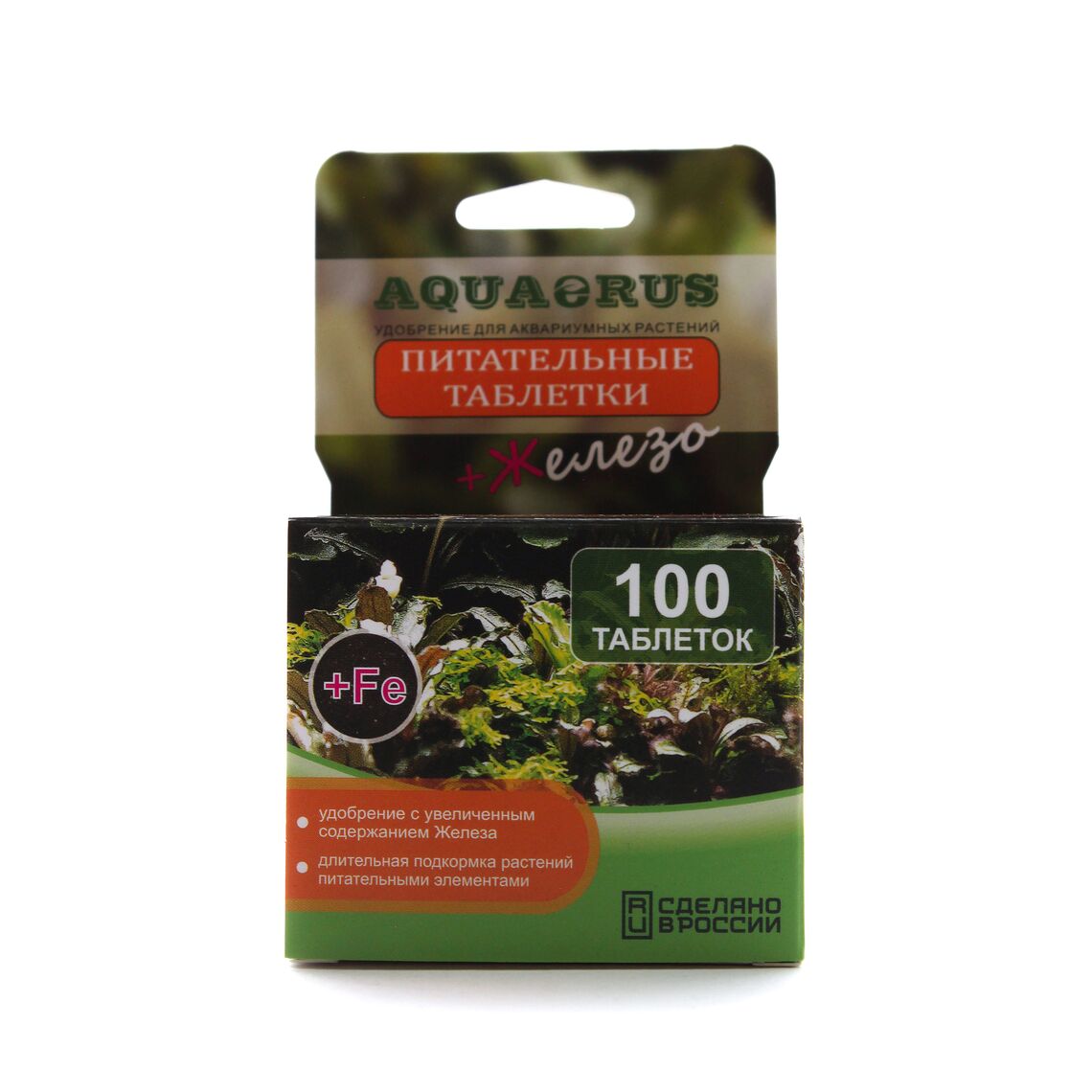 AQUAERUS Удобрение для растений Питательные таблетки Железо+ 100 шт