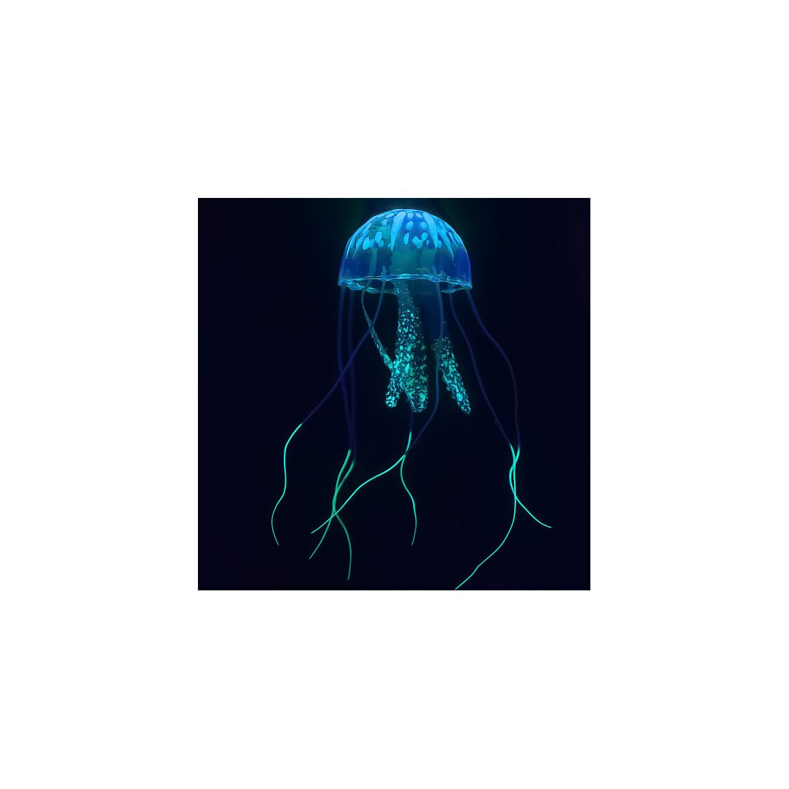 Aqua Della Декорация для аквариума "Цветная медуза" 5,5x5,5x16см (цвет в ассортименте)