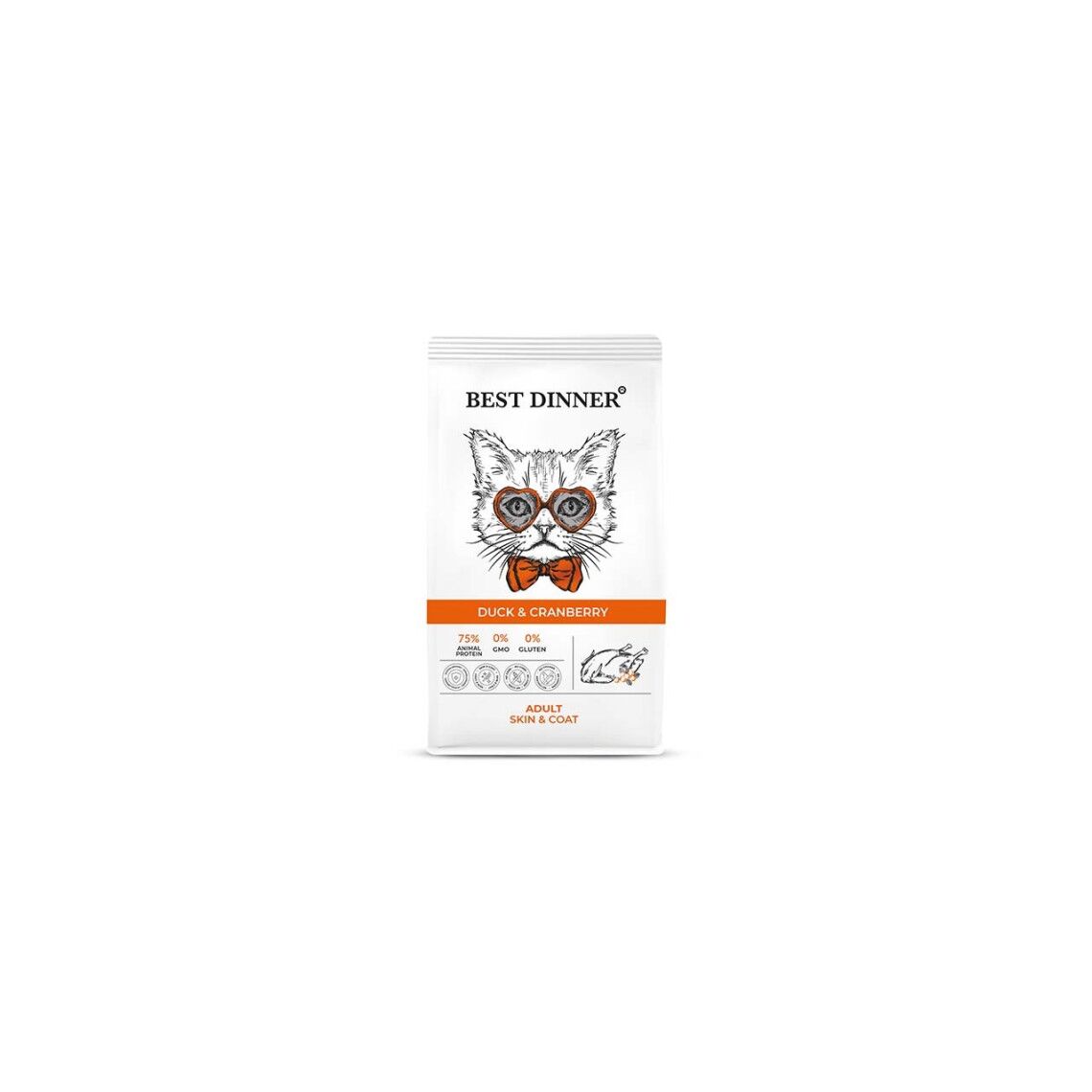 Best Dinner Adult Duck & Cranberry для кошек с уткой и клюквой 1,5 кг