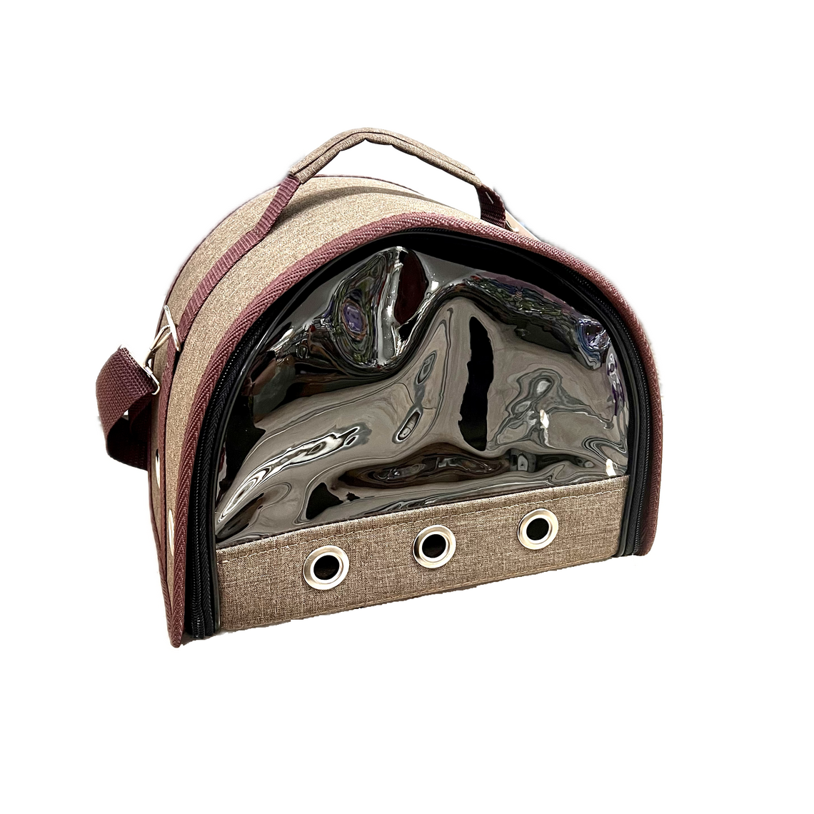 LOORI Сумка мини "Sferа" для грызунов и птиц бежевая 18*18*20 см