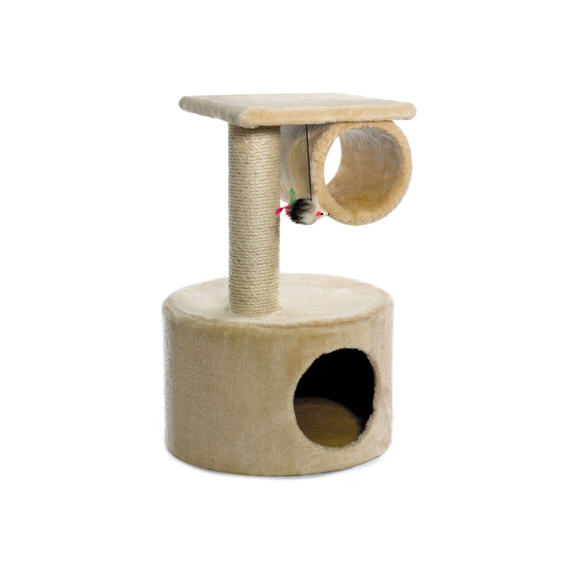 Triol Игровой комплекс для кошек "Бодрость", бежевый, 390*390*620мм