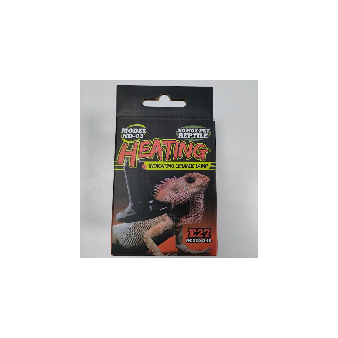 Лампа керамическая инфракрасная с индикатором Nomoy Pet ND-03 Ceramic lamp with indicator light 8.5х