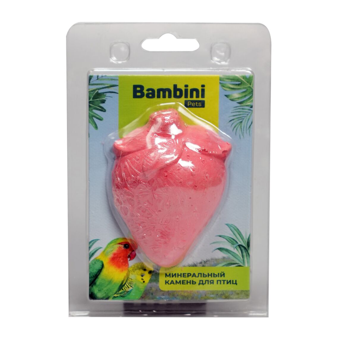 Bambini Pets Минеральный камень "Клубничка"