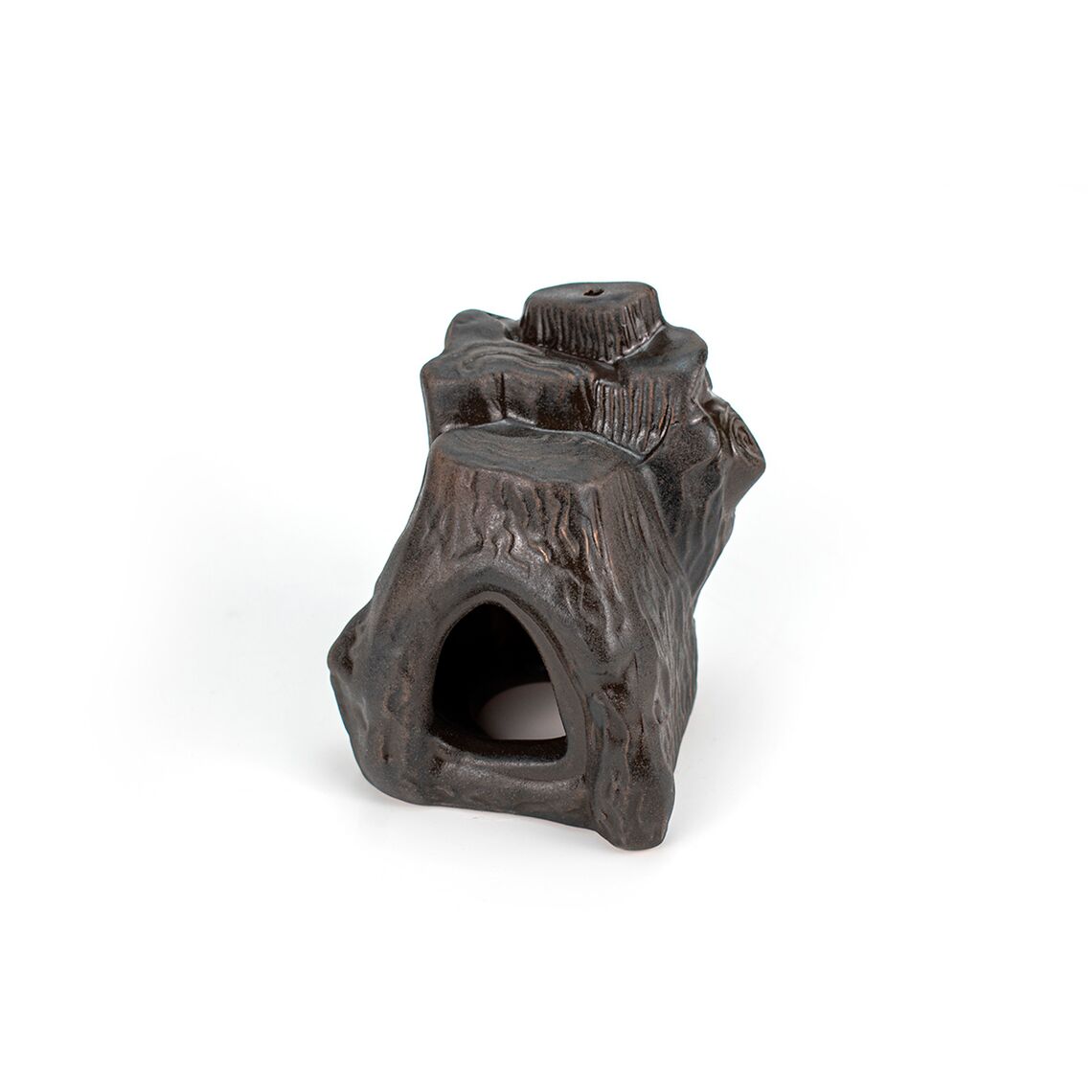 NOVAMARK Керамическое Укрытие Пень черный 13,5x10x10см