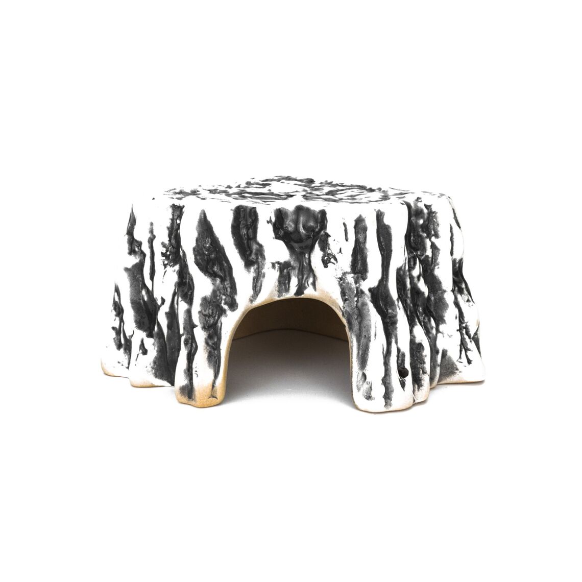 NOVAMARK HARDSCAPING Керамическое Укрытие Пень белый 13,5x10x10см