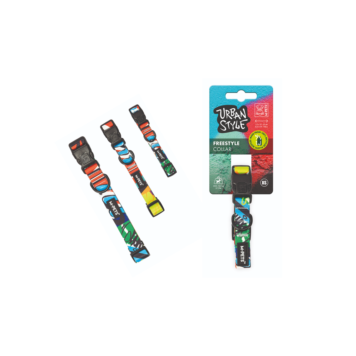 Ошейник для собак URBAN STYLE L 38-66см, MPets