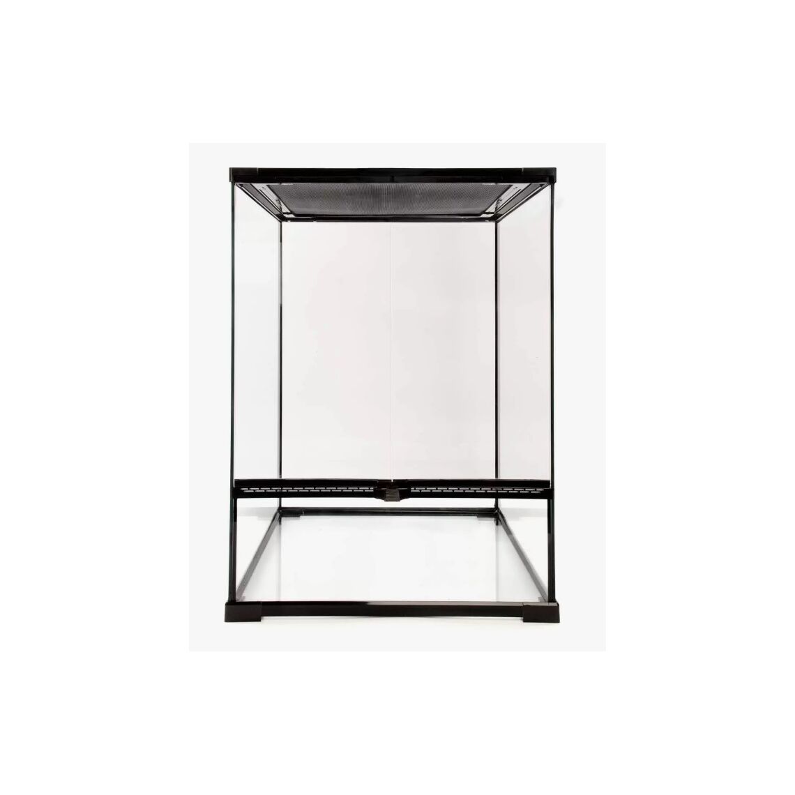 MCLANZOO Террариум стеклянный с двумя дверцами, черный, 30x30x45см